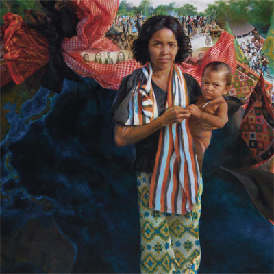 ''Iowa Shares'', oil, 40x60”, World Food Prize Collection