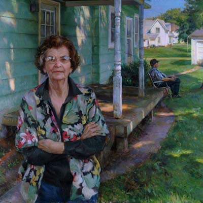 ''Mrs. Zimmerman'', oil, 42x50'', private collection