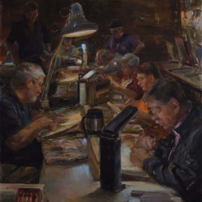 ''Wood Carver's Congress'', 24x18'', private collection